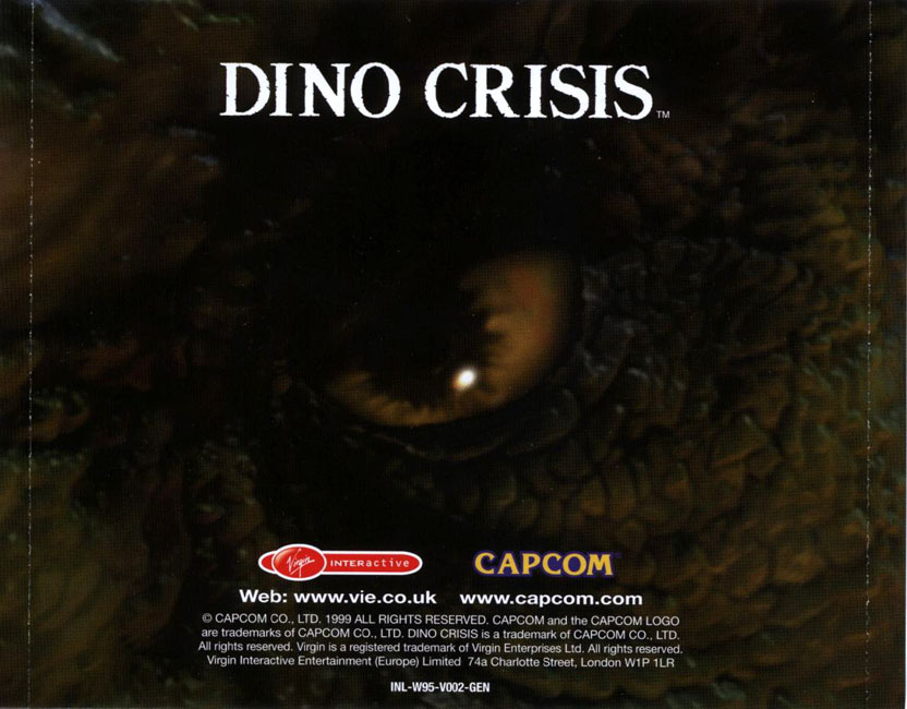 Dino Crisis - zadn CD obal