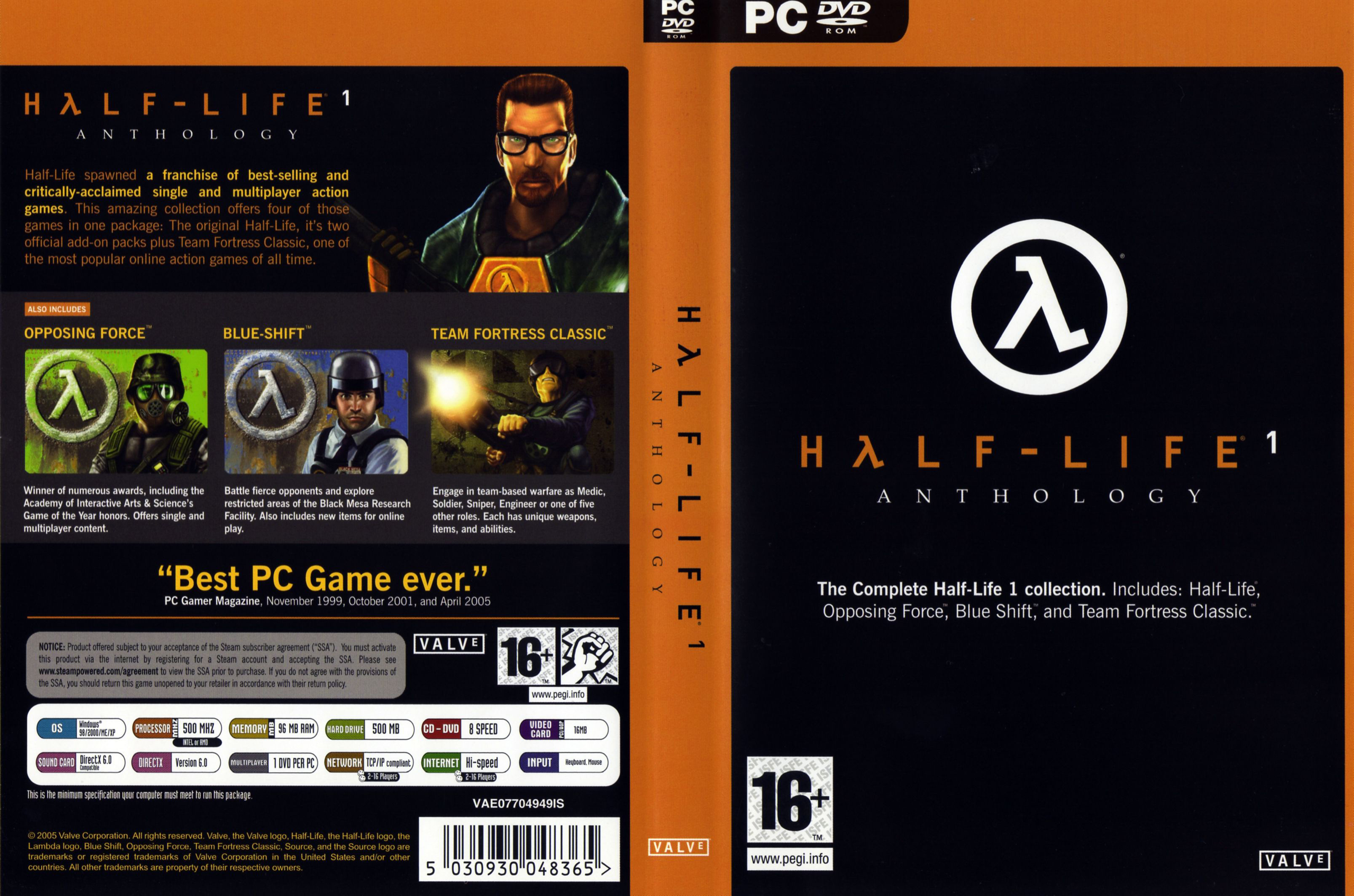 <b>Half</b>-<b>Life</b> 1: Anthology - DVD obal 2 ABCgames.sk.