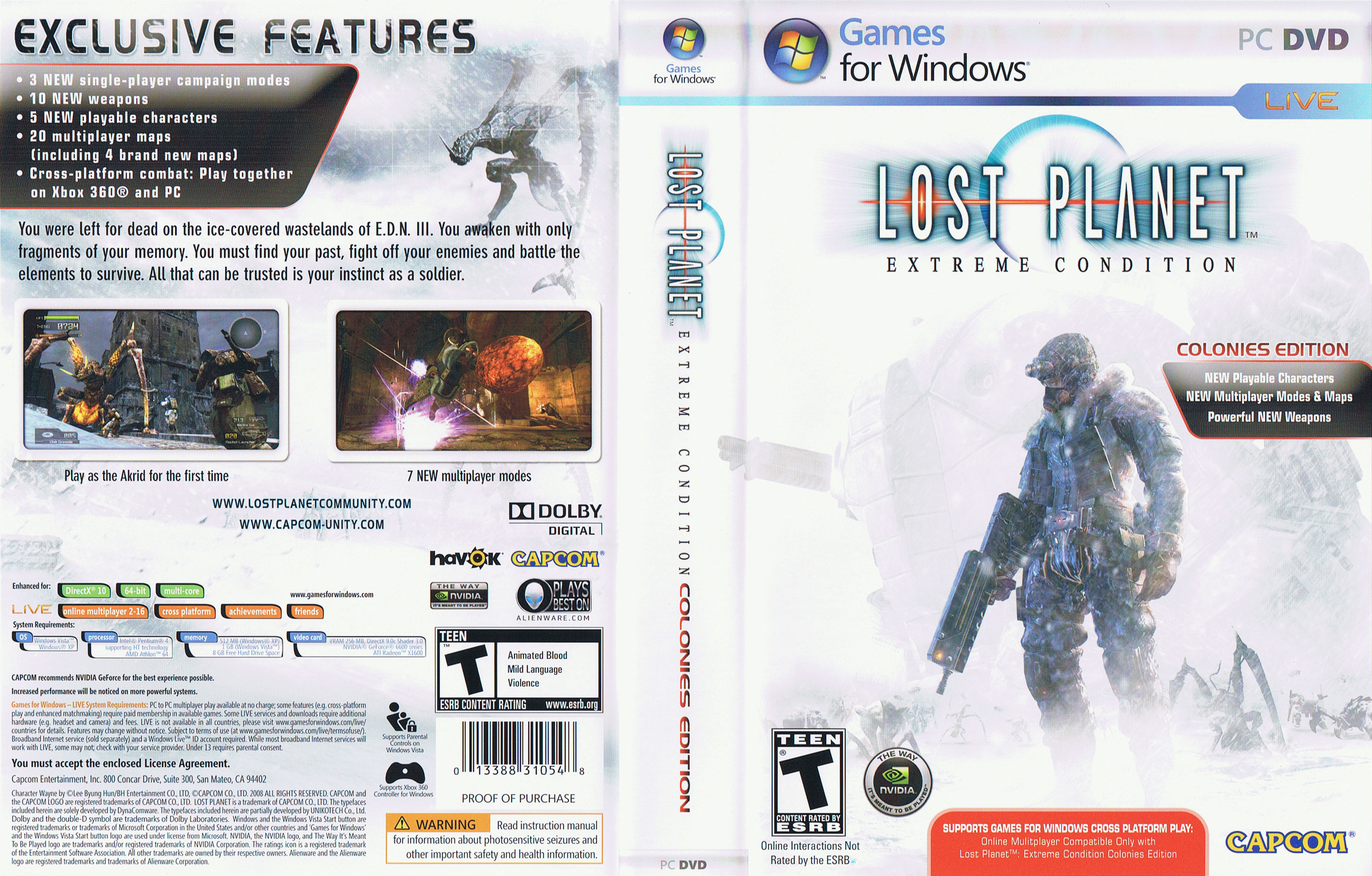 Lost Planet: Colonies - DVD obal