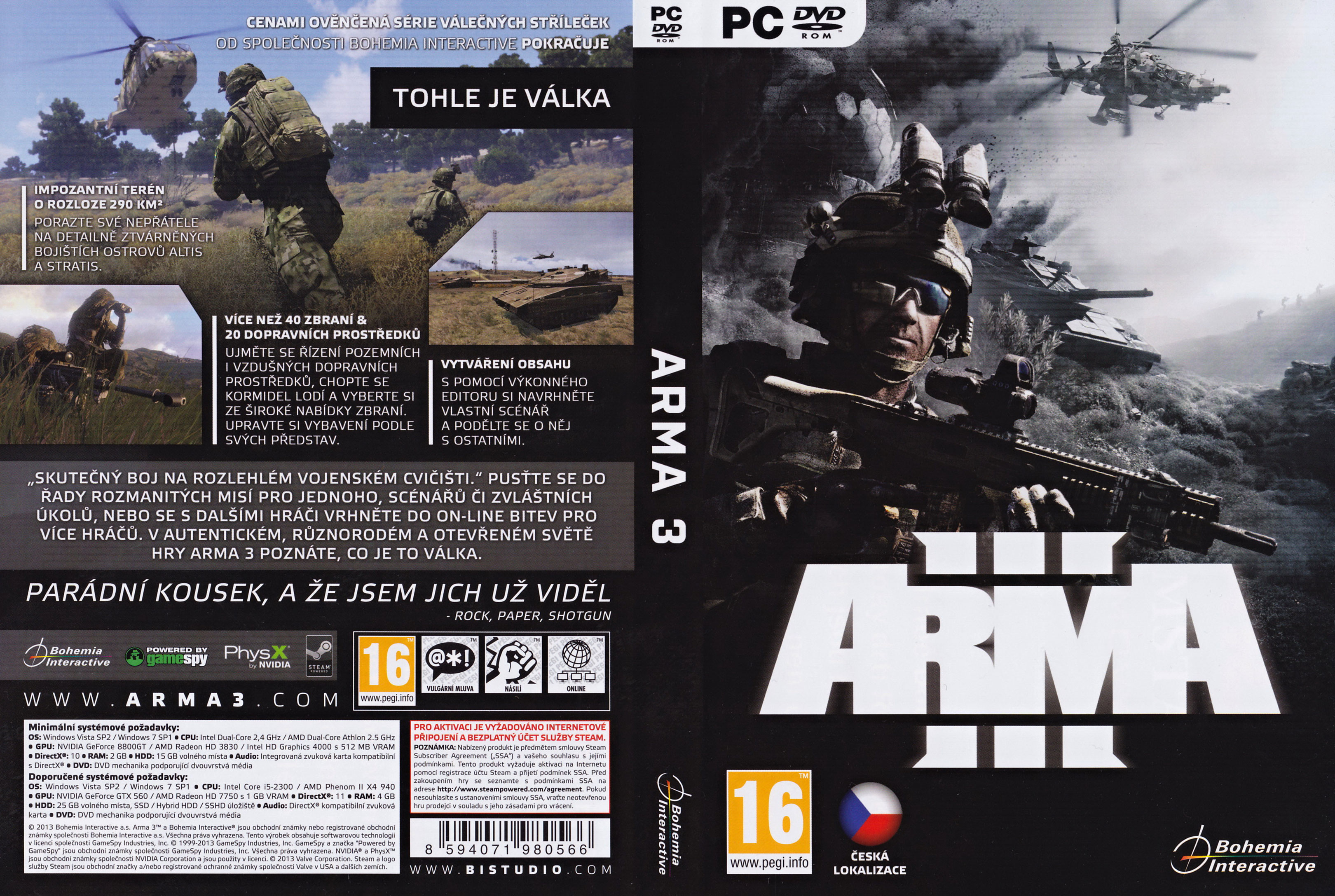 ARMA III - DVD obal