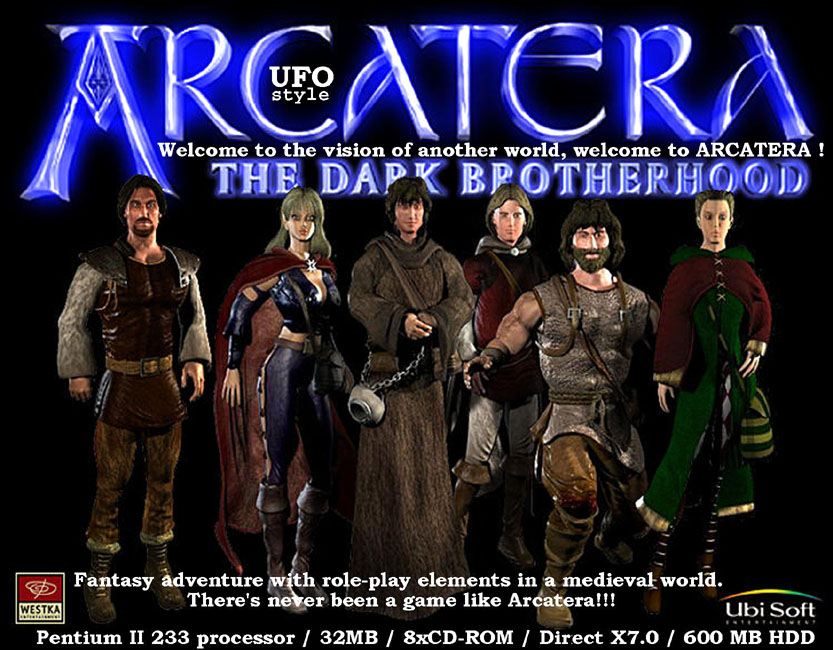 Arcatera: The Dark Brotherhood - zadn CD obal