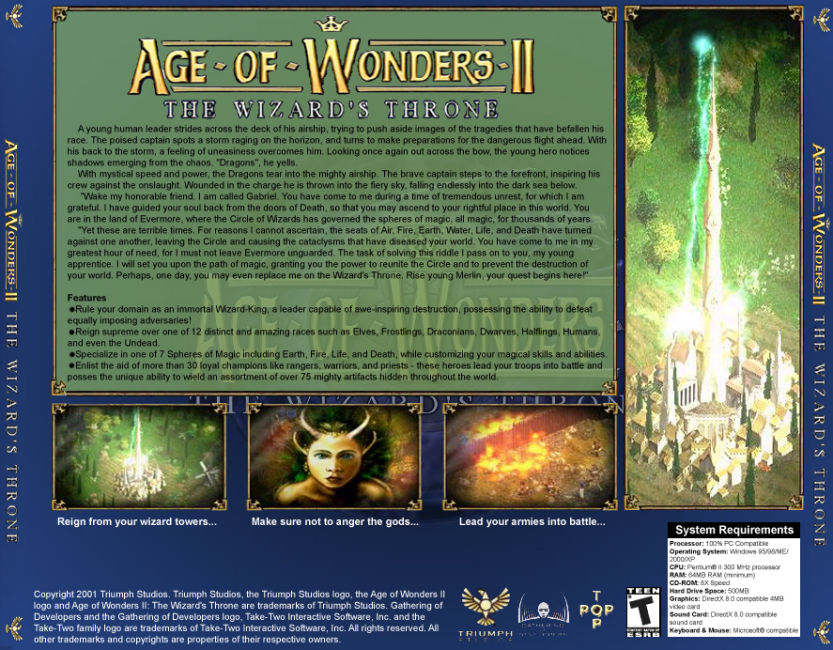 Age of wonders the wizard's throne