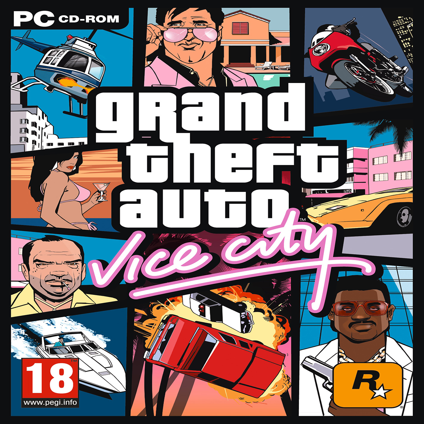 Grand Theft Auto: Vice City - predn CD obal