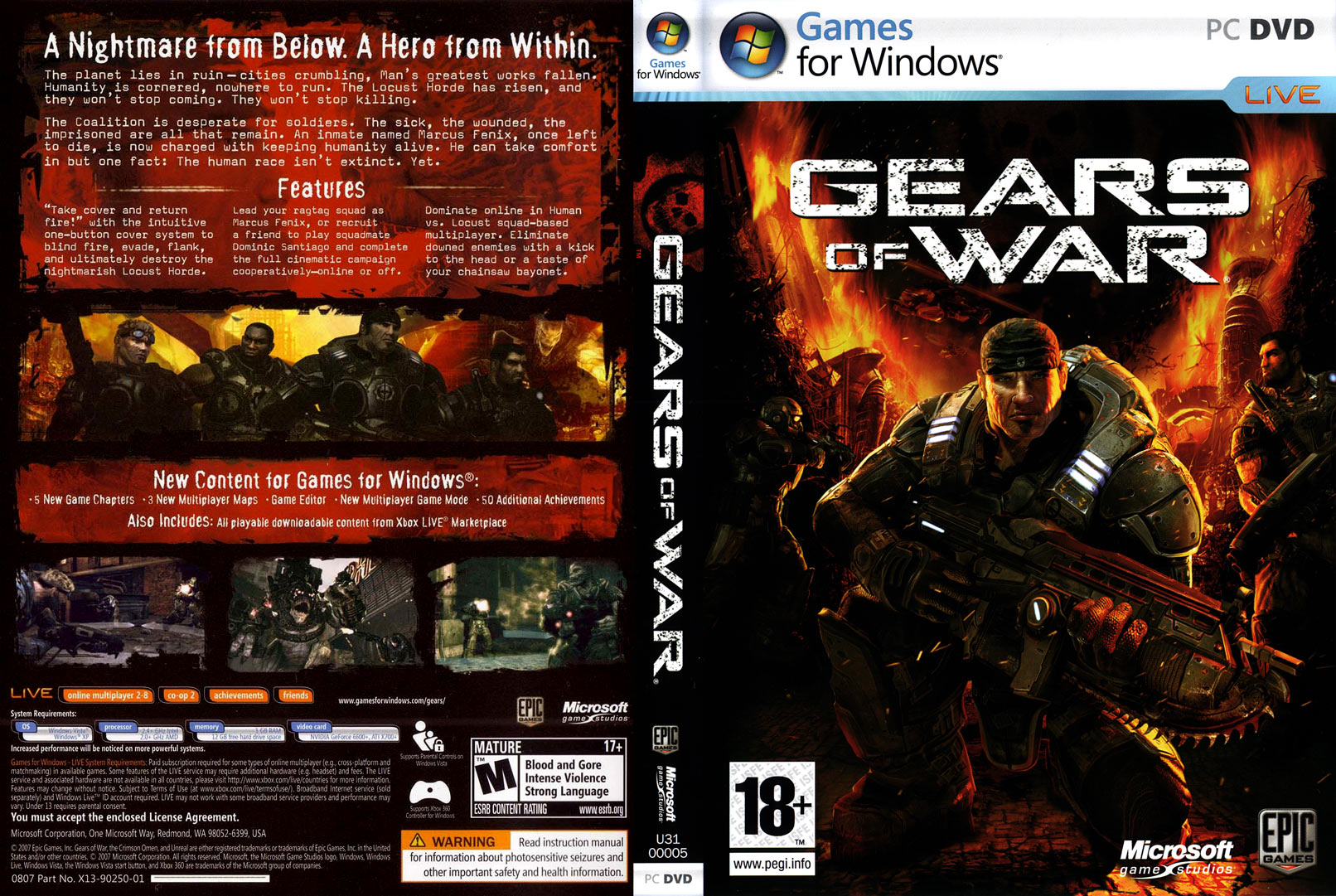 Положение игры. Gears of War 2007 диск. Диск на ПК Gears of War. Gears of War 5 коллекция диски. Gears of War PC DVD.