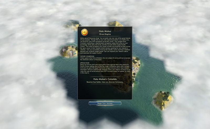Civilization V: Civilization and Scenario Pack: Polynesia - screenshot 1