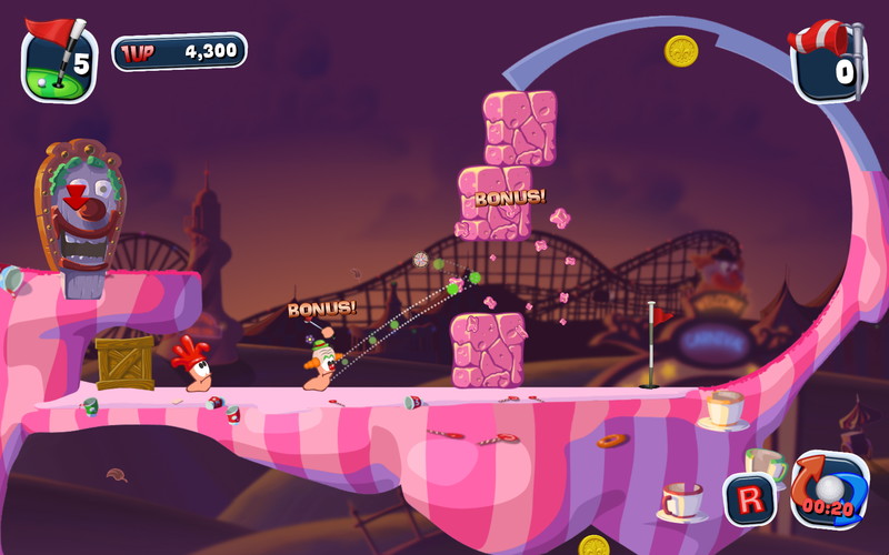 Worms Crazy Golf: Carnival Course - screenshot 10