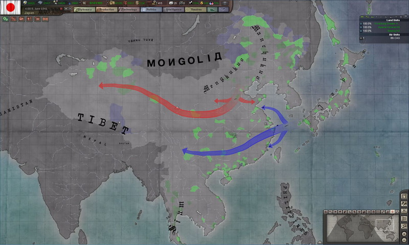 Hearts of Iron 3: Their Finest Hour - screenshot 1