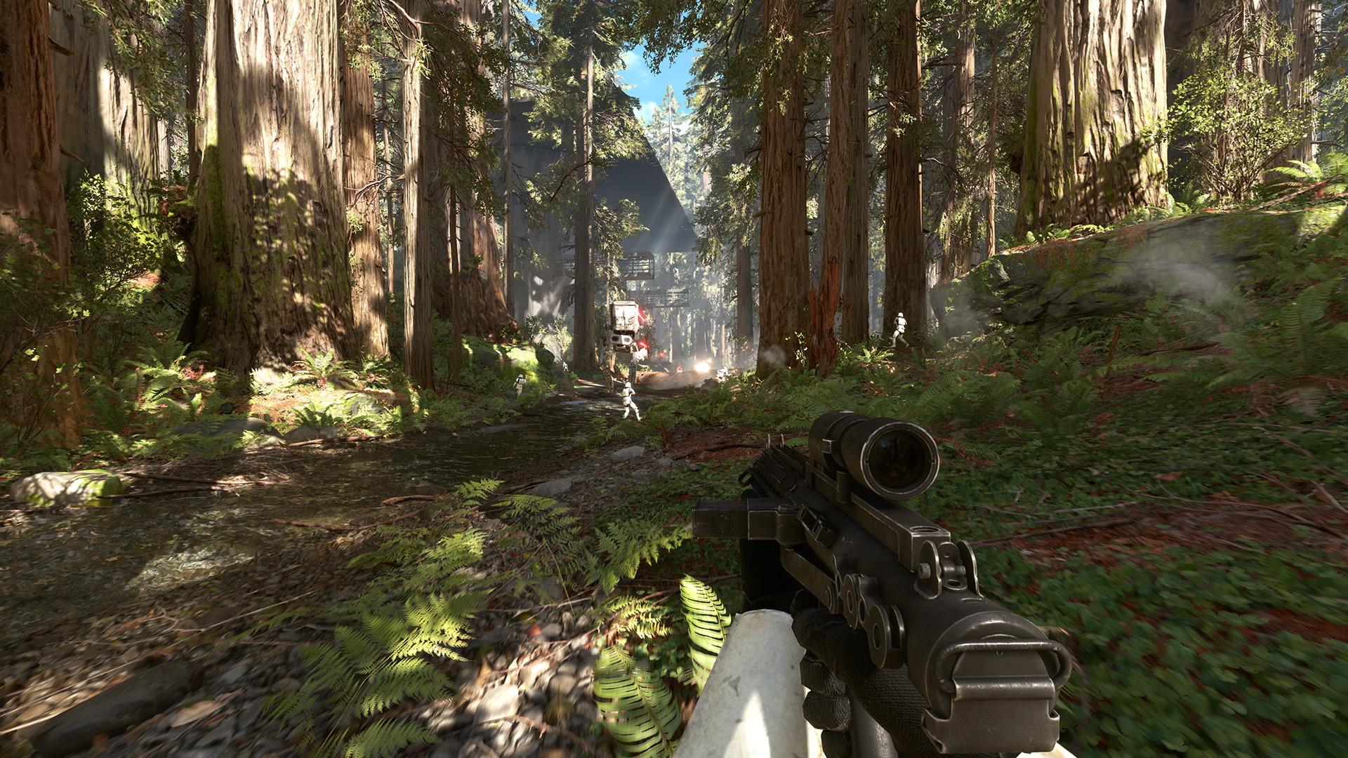 Star wars battlefront 2015. Батлфронт 1 2015 Эндор. Star Wars: Battlefront лес. Battlefront Endor.