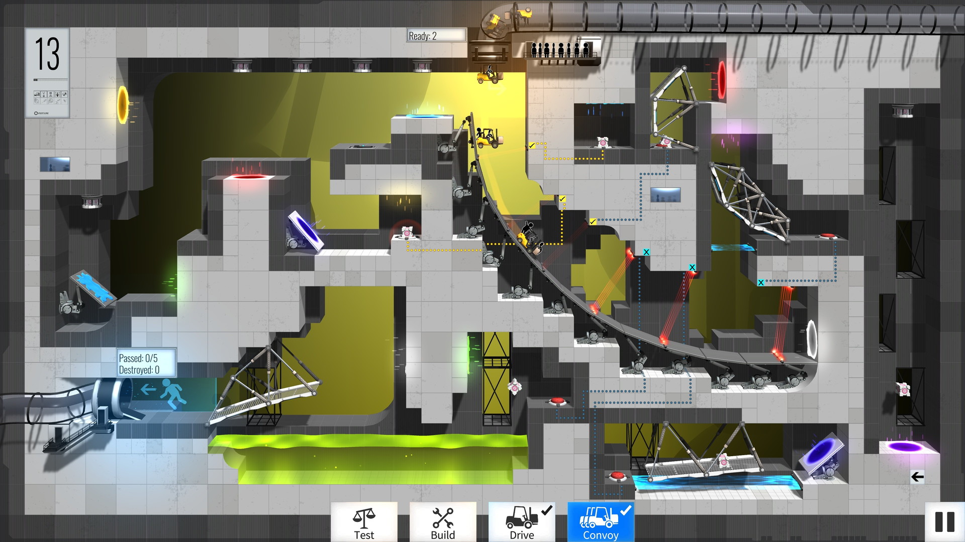 Bridge Constructor Portal - Portal Proficiency - screenshot 3