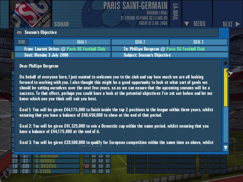 F.A. Premier League Football Manager 2001 - screenshot 19