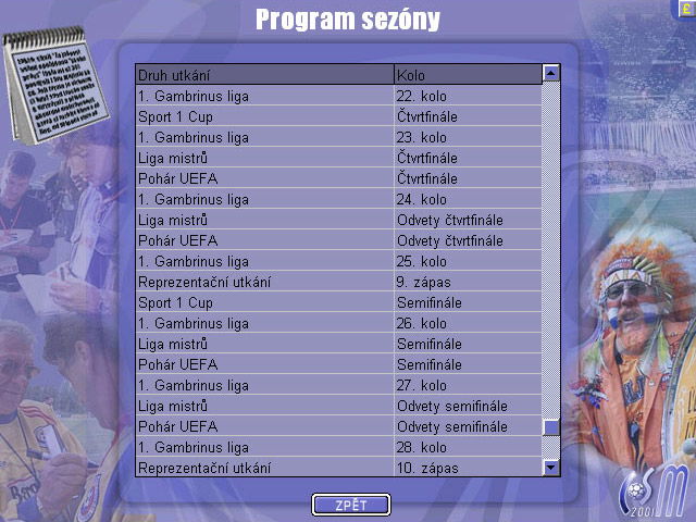 Czech Soccer Manager 2001 - screenshot 3