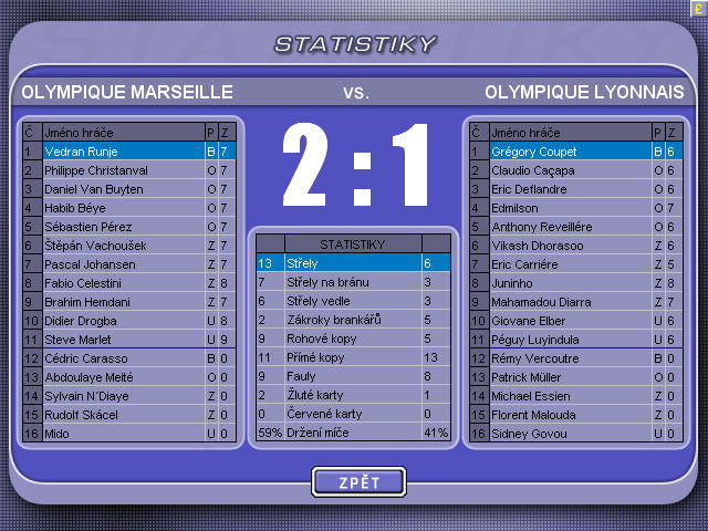 Czech Soccer Manager 2002 - screenshot 5