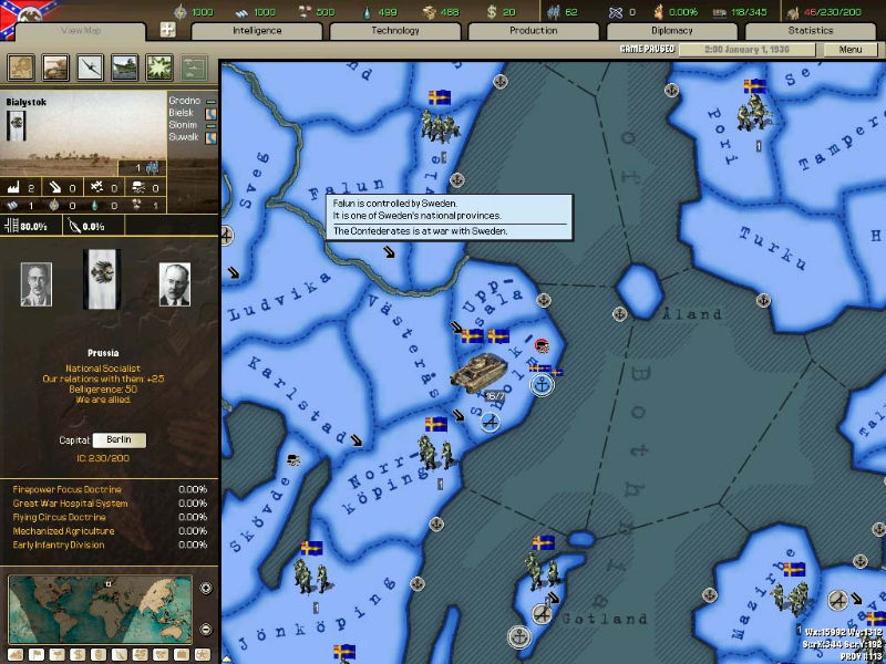 Hearts of Iron 2: Armageddon - screenshot 1