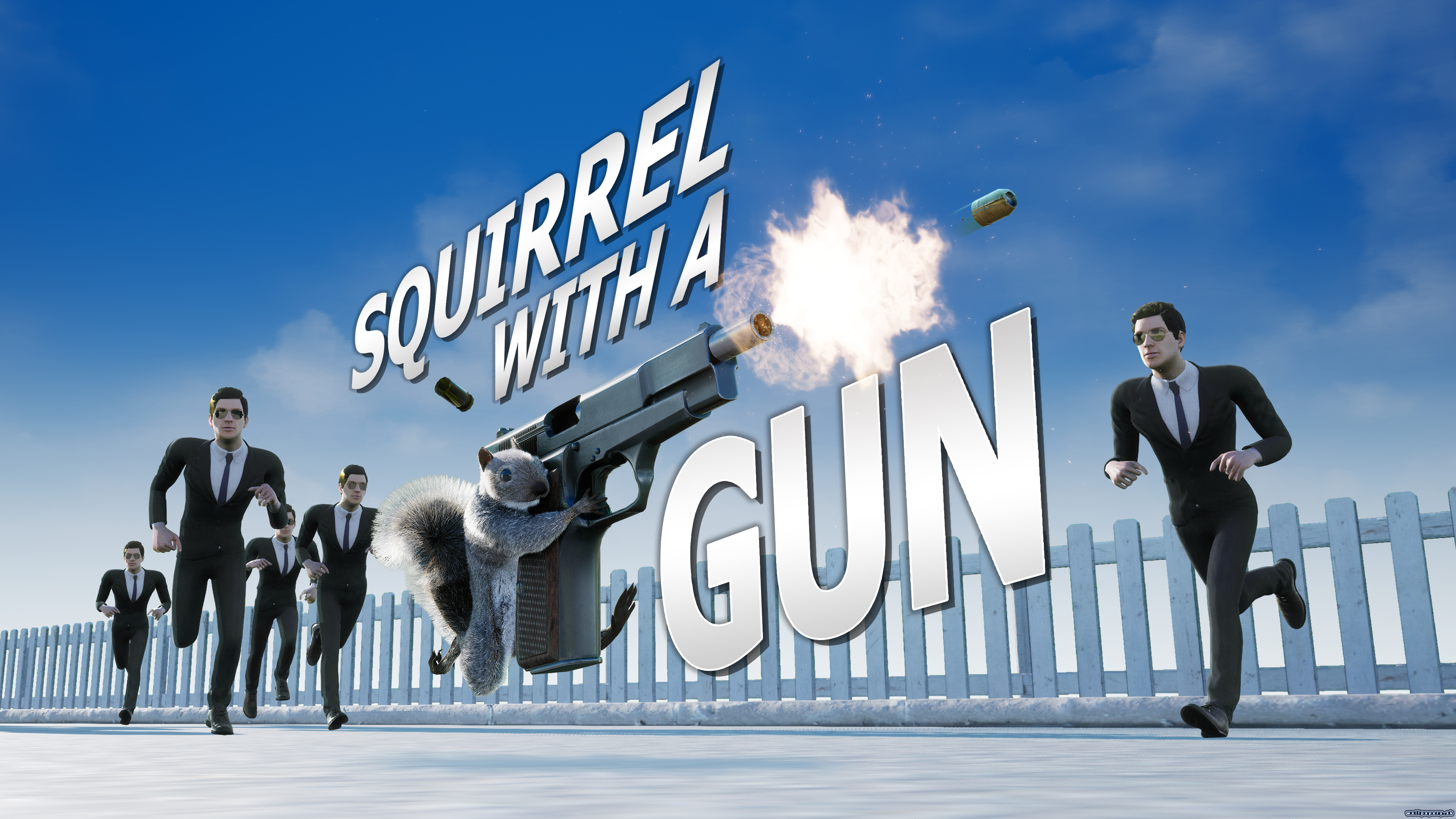 Squirrel with a Gun - wallpaper 1